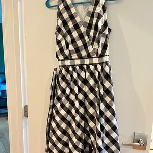 NWT JCREW Black and White Dress w/Pockets